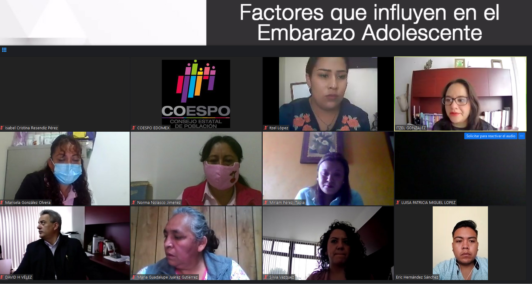 IMPARTE  CONSEJO ESTATAL DE POBLACIÓN TALLER PARA PREVENIR EMBARAZOS EN ADOLESCENTES