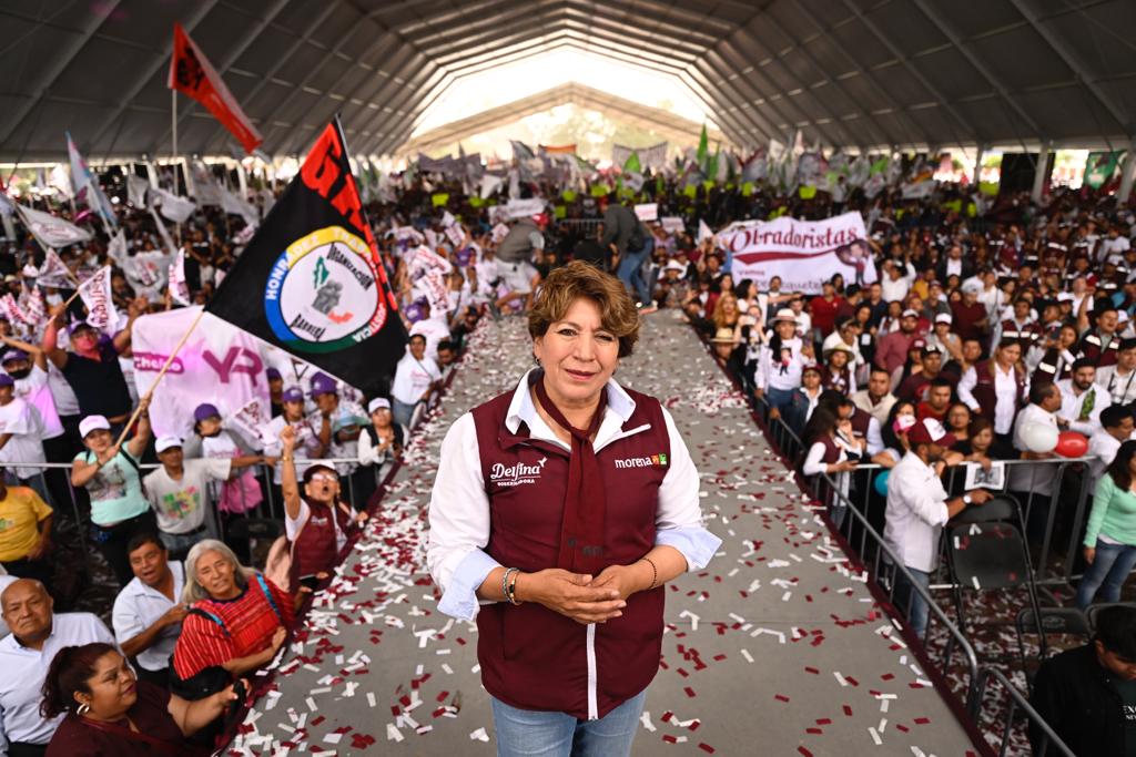 El Estado de México se pinta de guinda, Delfina Gómez gana 36 de los 45 distritos electorales