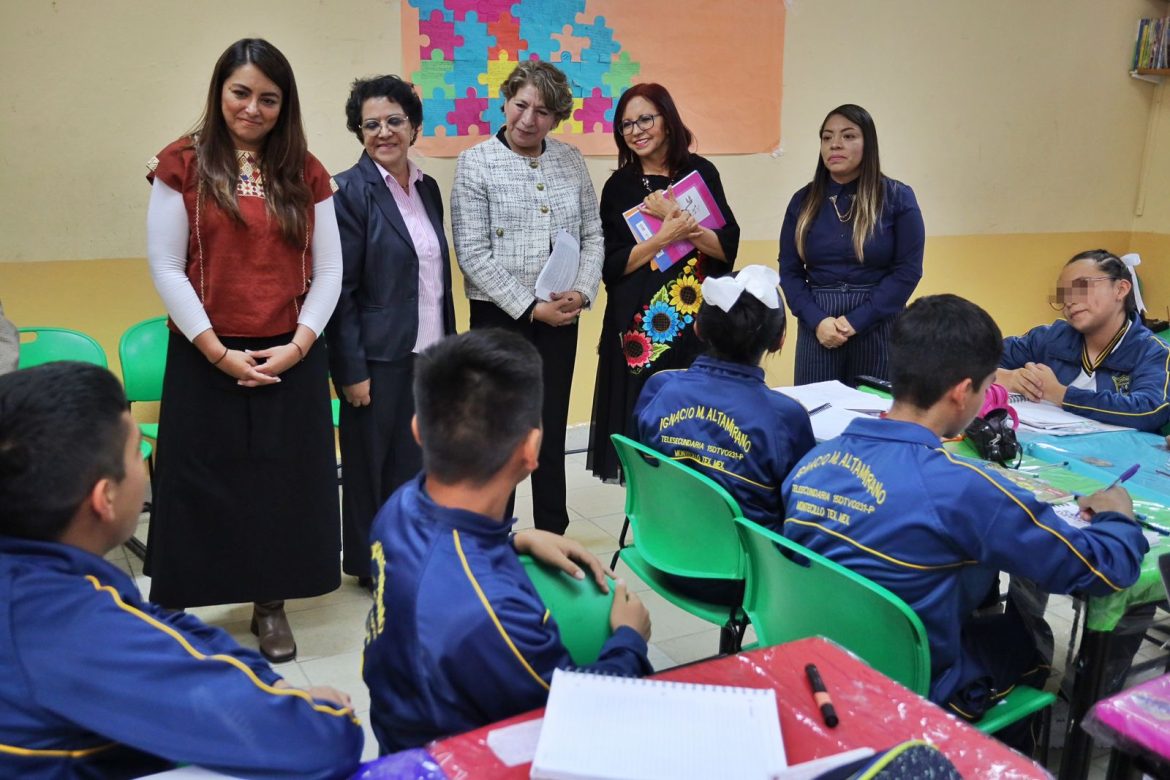 Presenta Gobernadora Delfina Gómez Proyecto de Renovación Tecnológica de Teleplanteles: “Beneficiará a estudiantes históricamente vulnerables”, expuso