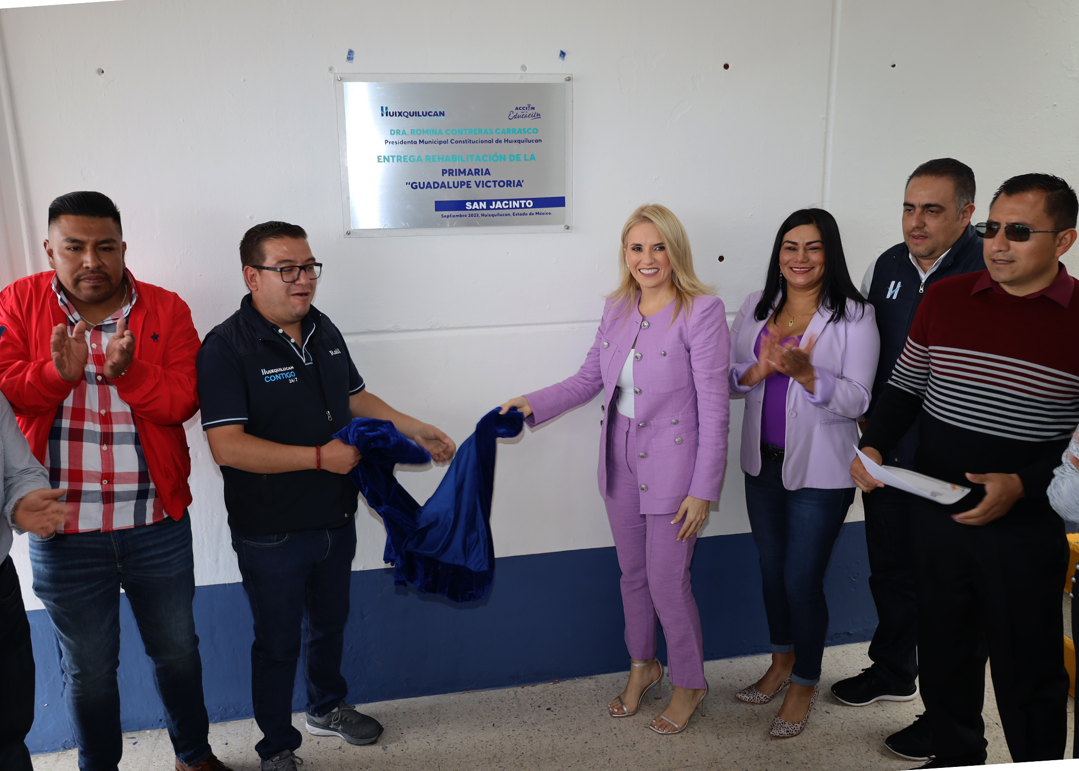 CONTINÚA “ACCIÓN POR LA EDUCACIÓN” EN HUIXQUILUCAN, CON LA REHABILITACIÓN DE ESCUELA EN SAN JACINTO