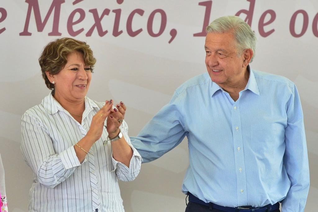 Pensión para adultos mayores del Estado de México aumentará 25% a partir de 2024, destacan el Presidente López Obrador y la Gobernadora Delfina Gómez