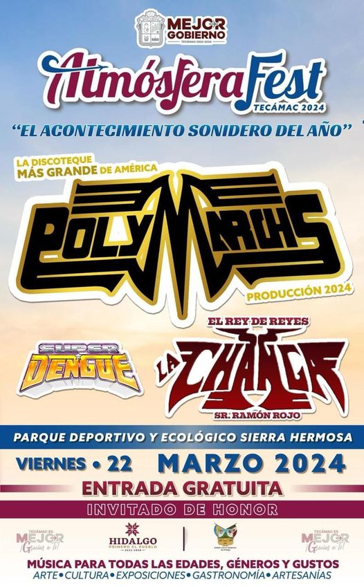 PolyMarchs, La Changa y Súper Dengue se presentarán en Atmósfera Fest 2024