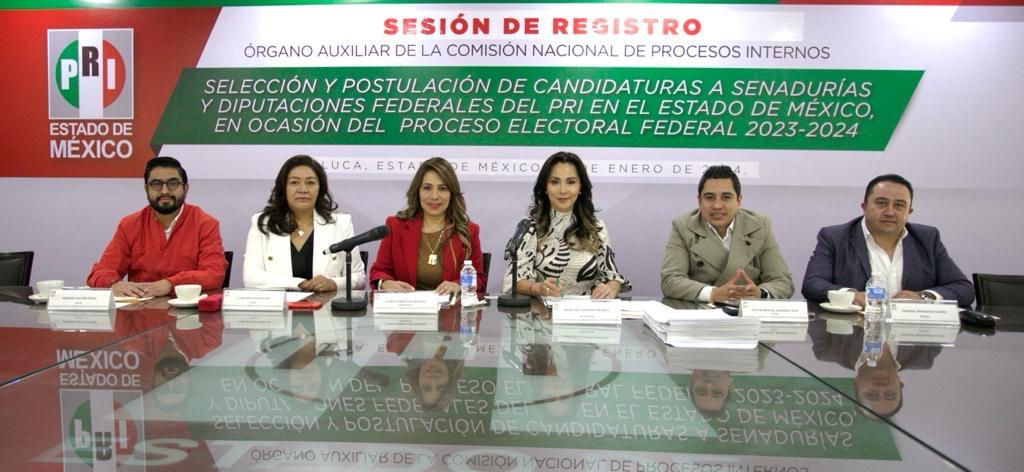 REGISTRA PRI DEL ESTADO DE MÉXICO A ASPIRANTES AL SENADO Y DIPUTACIONES FEDERALES 