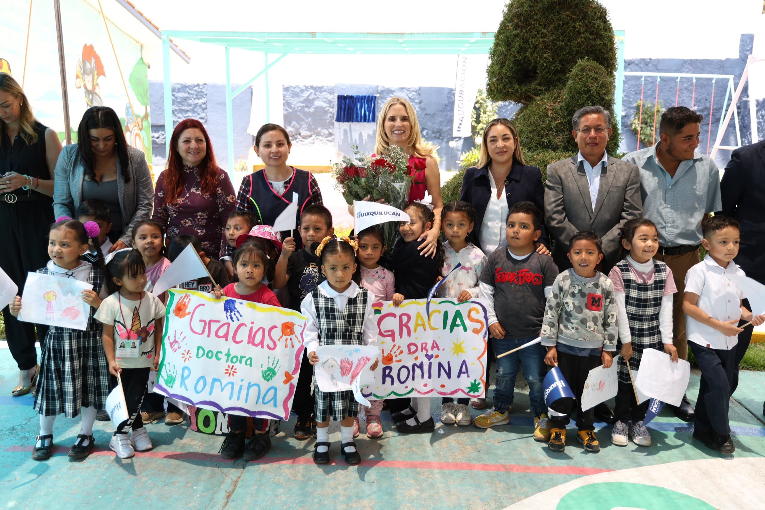ENTREGA HUIXQUILUCAN BARDA PERIMETRAL EN JARDÍN DE NIÑOS PARA REFORZAR SEGURIDAD DE ESTUDIANTES