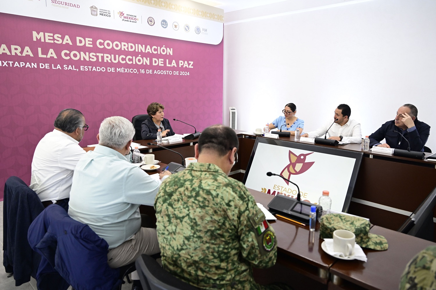 Gobernadora Delfina Gómez Álvarez instala Mesa de Coordinación para la Construcción de la Paz en Ixtapan de la Sal