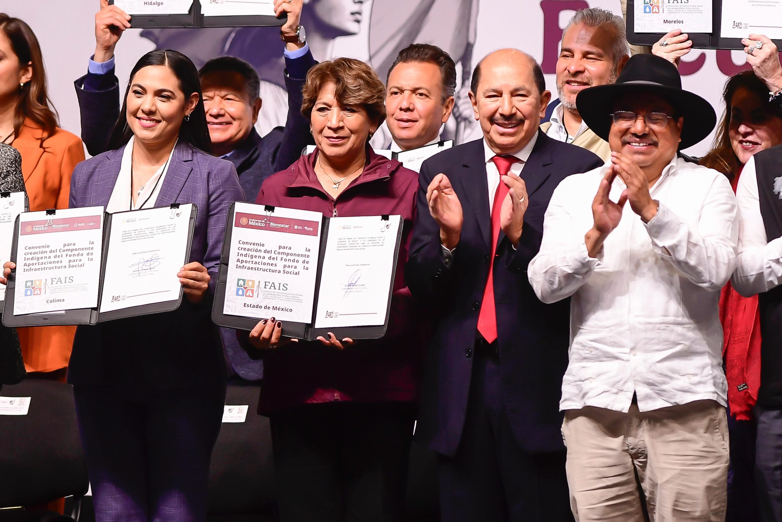 Firma Gobernadora Delfina Gómez acuerdo para impulsar el desarrollo y bienestar de los pueblos originarios; por primera vez decidirán el uso de los recursos económicos asignados