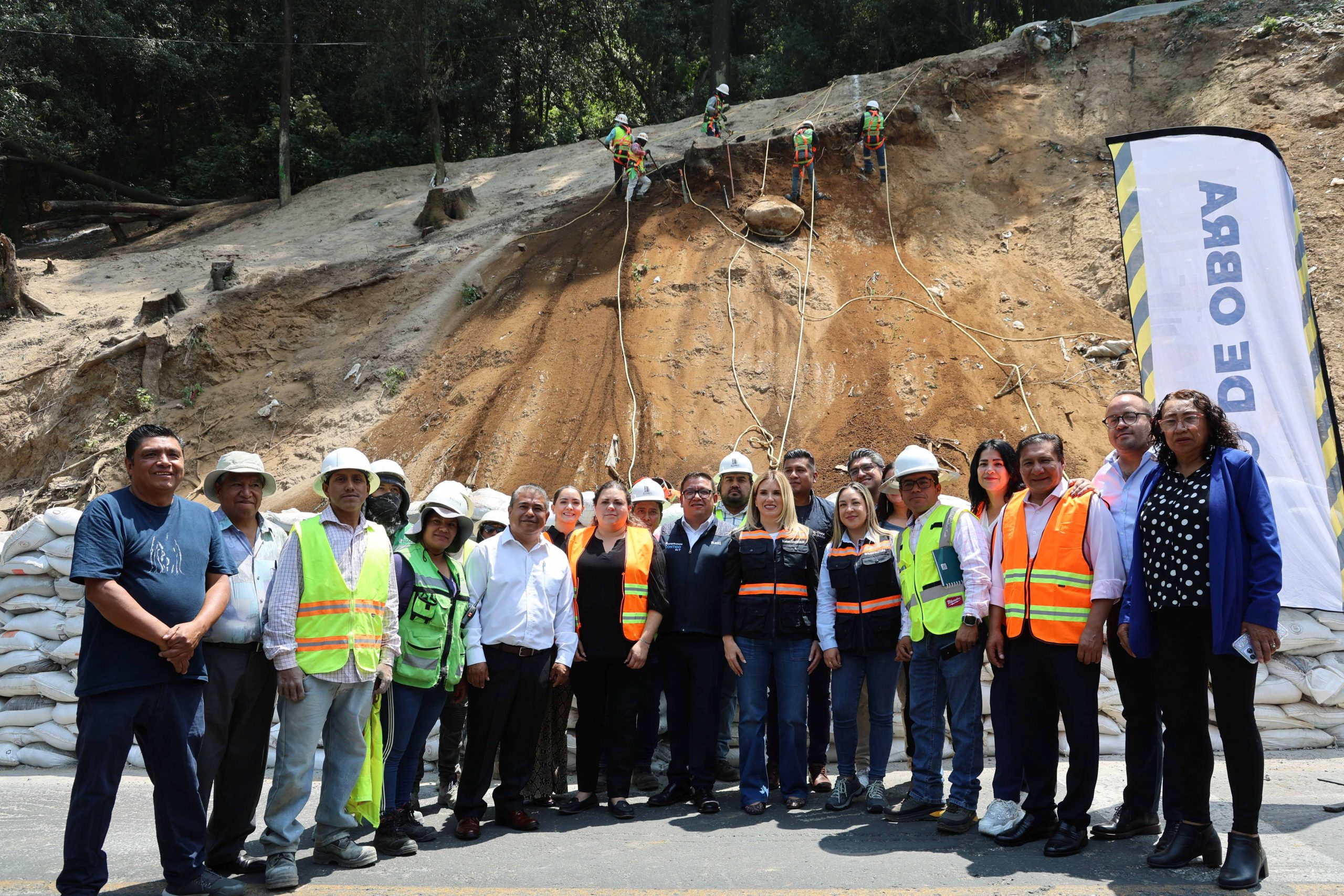 INVIERTE HUIXQUILUCAN MÁS DE 59 MILLONES DE PESOS PARA ESTABILIZACIÓN DE TALUDES