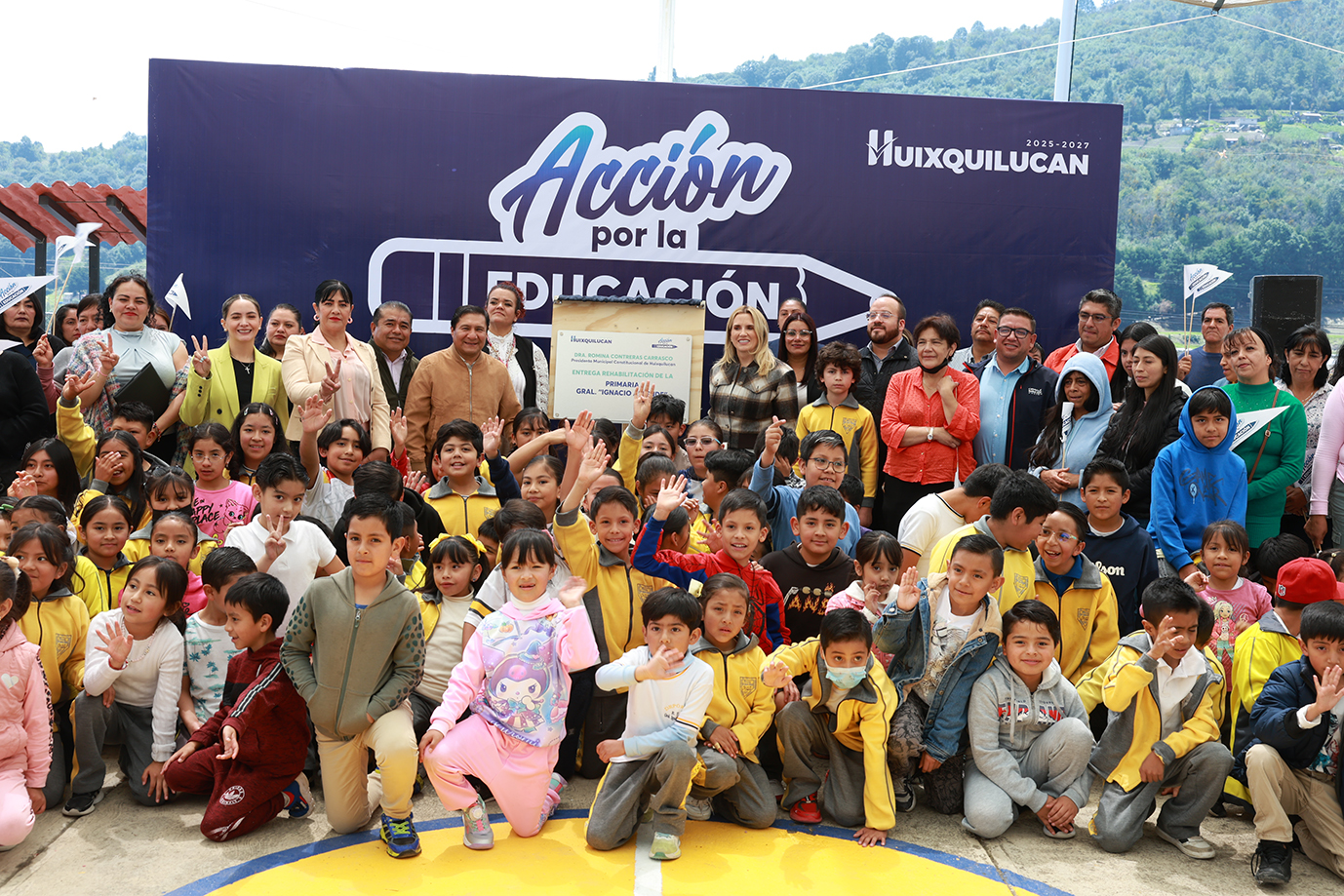 AVANZA EL MANTENIMIENTO EN LAS ESCUELAS DE HUIXQUILUCAN CON “ACCIÓN POR LA EDUCACIÓN”