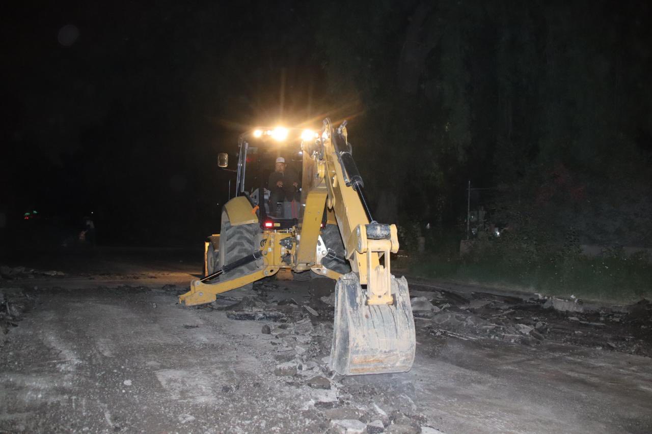 Rehabilita Cuautitlán Izcalli 1,156 metros cuadrados del Periférico Norte en tan sólo dos días