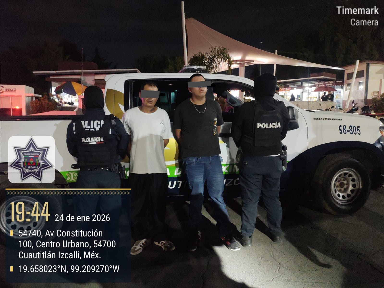 Detiene Policía de Izcalli a dos presuntos responsables por robo en transporte público