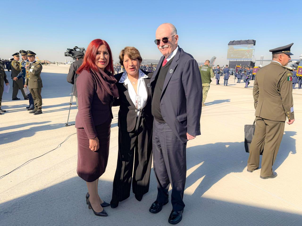 ALCALDESA ROSI WONG PARTICIPA EN ANIVERSARIO DE LA FUERZA AÉREA, CON PRESIDENTA CLAUDIA SHEINBAUM Y GOBERNADORA DELFINA GÓMEZ