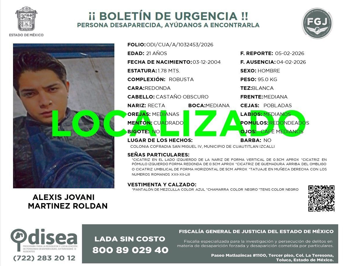 Gobierno de Cuautitlán Izcalli reintegra a dos menores y tres jóvenes con sus familias