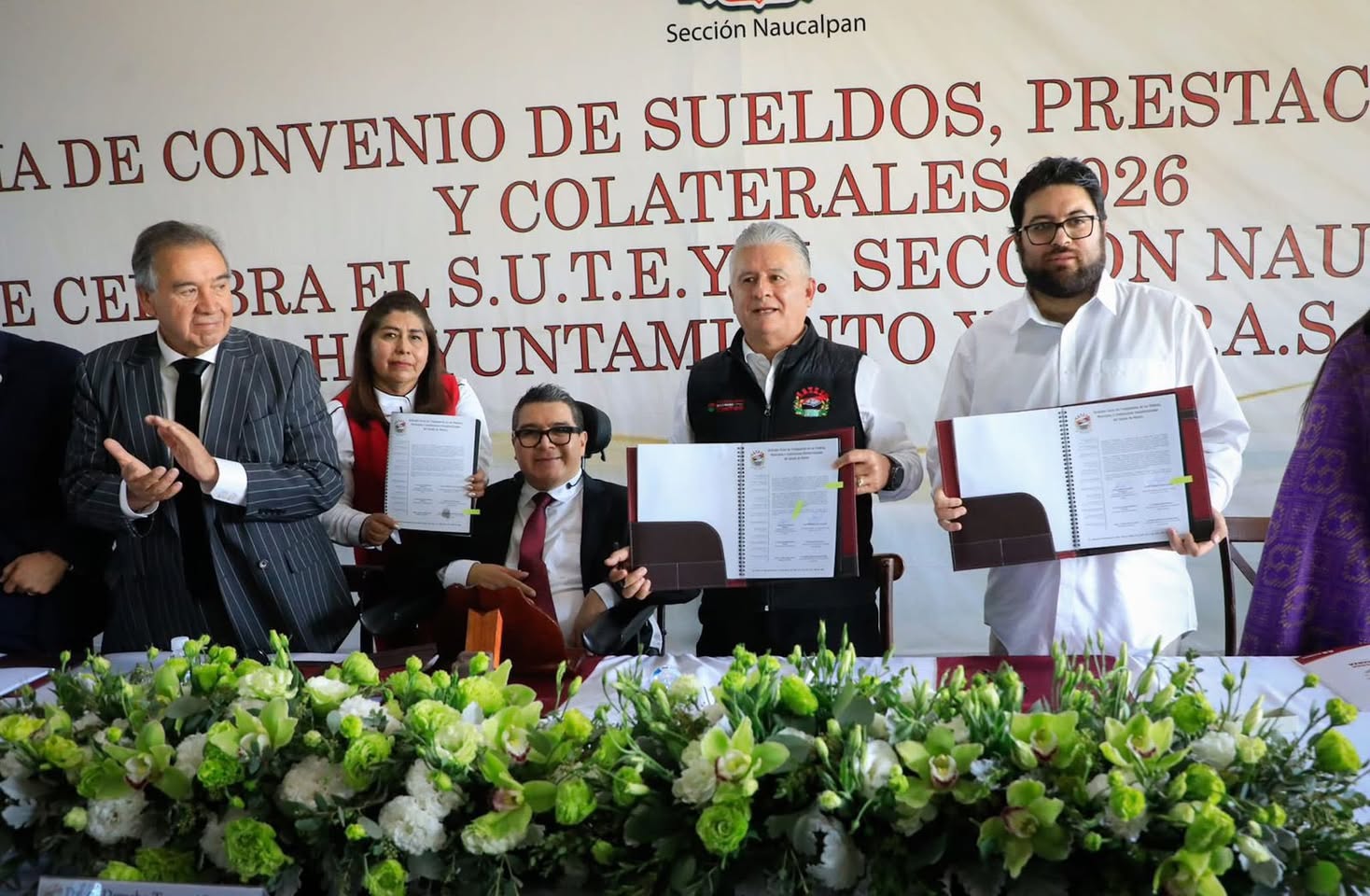 FIRMA GOBIERNO MUNICIPAL Y SUTEYM NAUCALPAN CONVENIO DE PRESTACIONES 2026