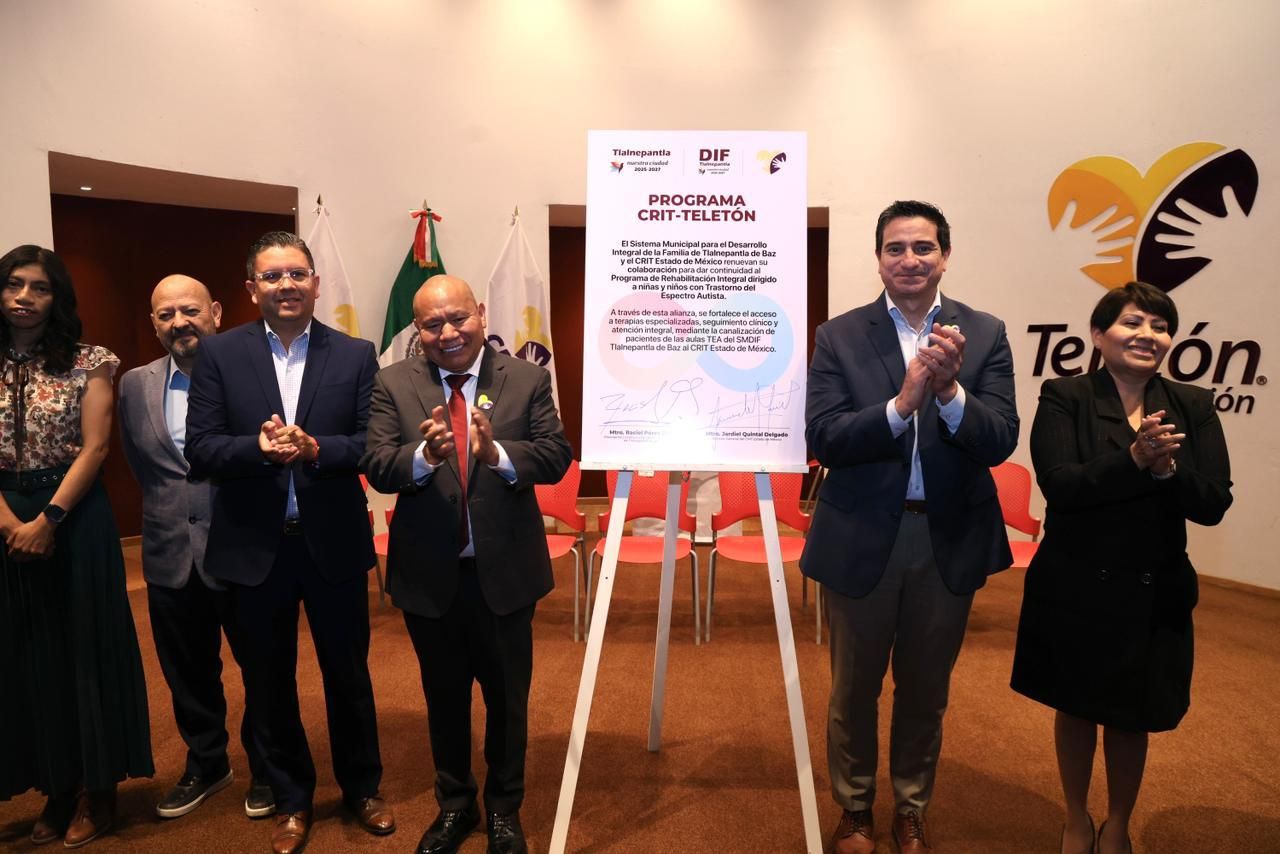 RACIEL PÉREZ CRUZ FORTALECE APOYO A LA INFANCIA CON FIRMA DE CONVENIO CON EL CRIT ESTADO DE MÉXICO