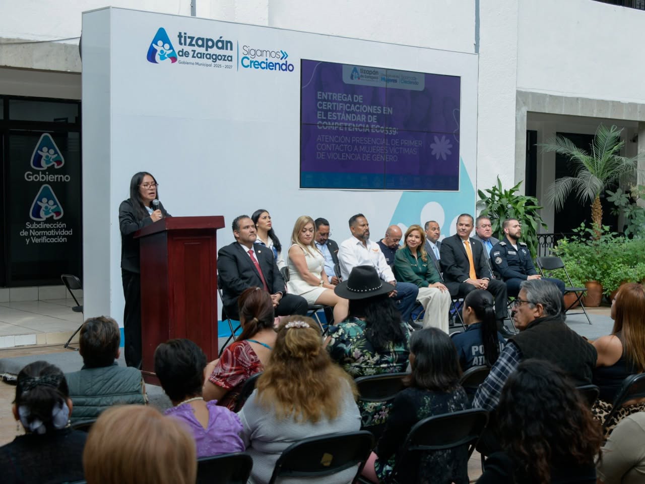 ATIZAPÁN CERTIFICA A SUS SERVIDORES PÚBLICOS PARA ATENDER CASOS DE VIOLENCIA DE GÉNERO