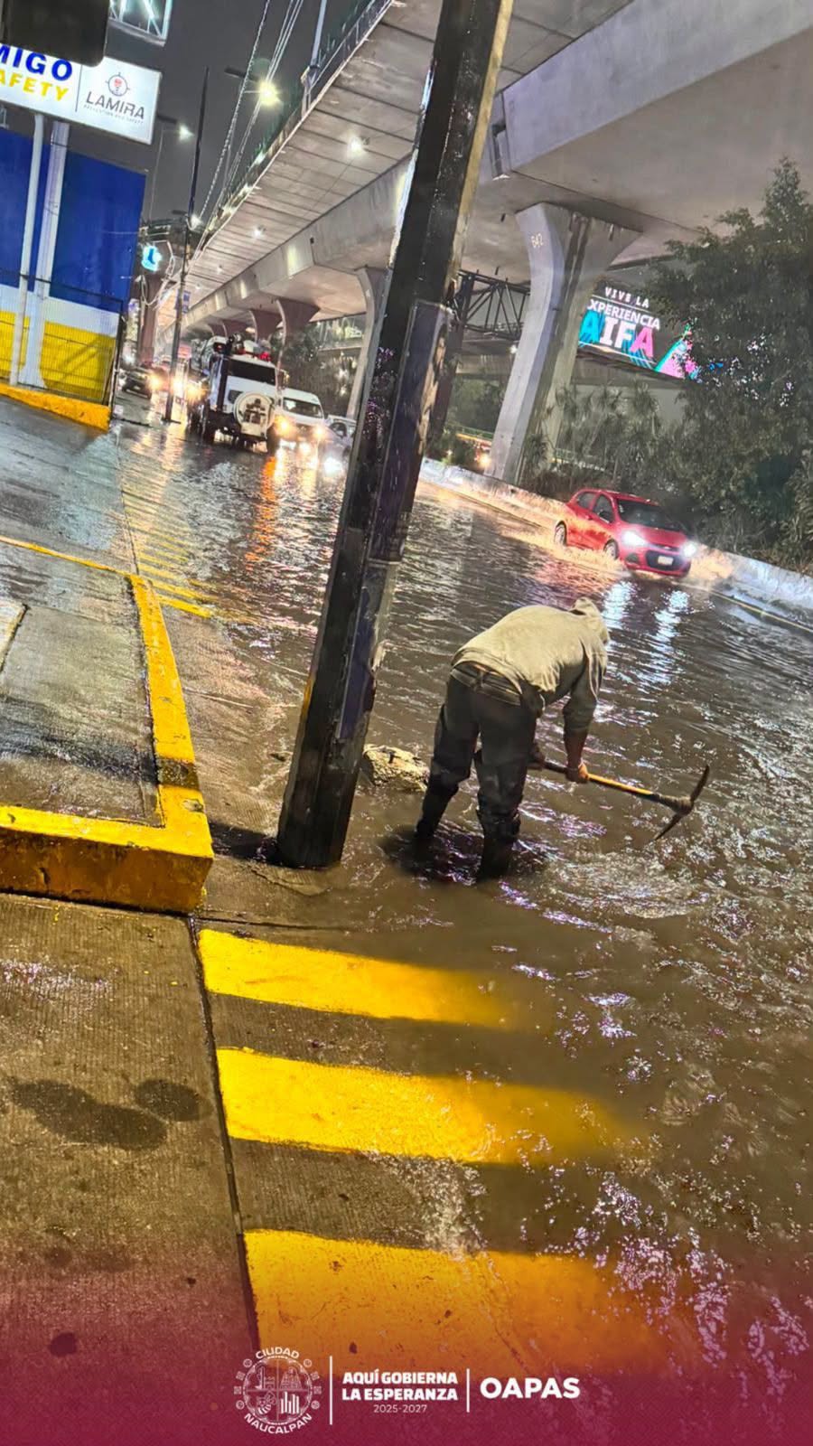 MEDIDAS PREVENTIVAS IMPULSADAS POR EL GOBIERNO DE NAUCALPAN Y COORDINACIÓN METROPOLITANA LOGRAN MITIGAR DESASTRES POR LAS FUERTES LLUVIAS