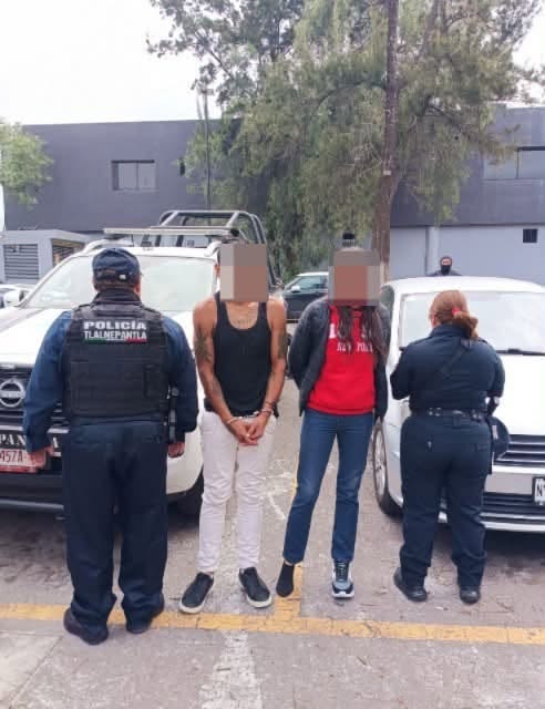 POLICÍA DE TLALNEPANTLA DETIENE A PAREJA POR ROBO CON VIOLENCIA A TRANSEÚNTE EN LA COLONIA LÁZARO CÁRDENAS