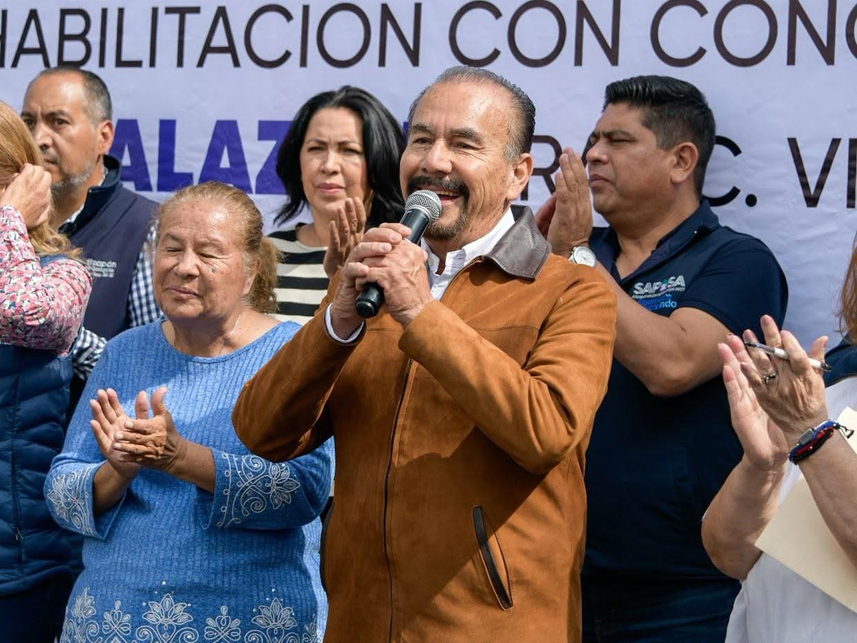 PEDRO RODRÍGUEZ INICIA INTENSA GIRA DE TRABAJO CON LA REHABILITACIÓN DE MÁS DE 10 MIL METROS CUADRADOS DE INFRAESTRUCTURA EN ATIZAPÁN