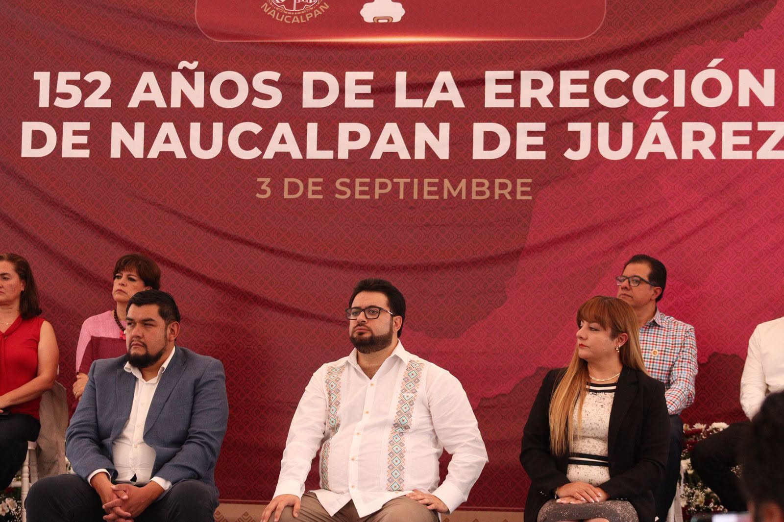 ENCABEZA ALCALDE ISAAC MONTOYA CONMEMORACIÓN DEL 152 ANIVERSARIO DE NAUCALPAN