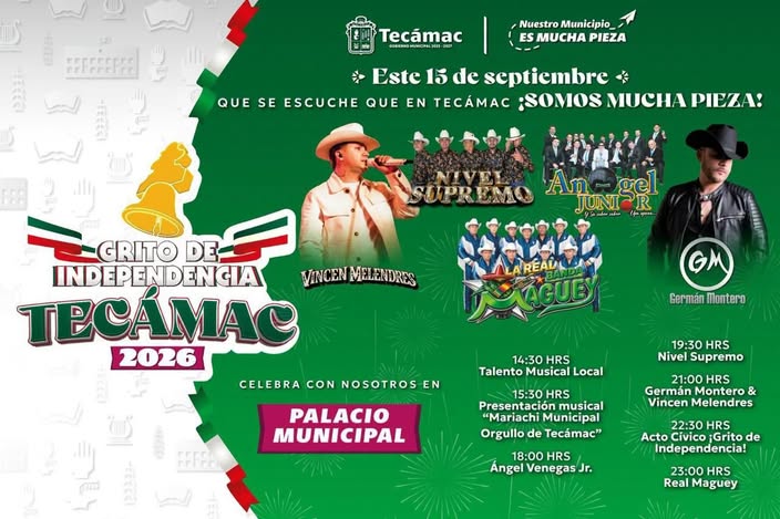 PRESIDENTA MUNICIPAL ROSI WONG LLEVA LAS  CELEBRACIONES DE INDEPENDENCIA A CUATRO  COMUNIDADES DE TECÁMAC