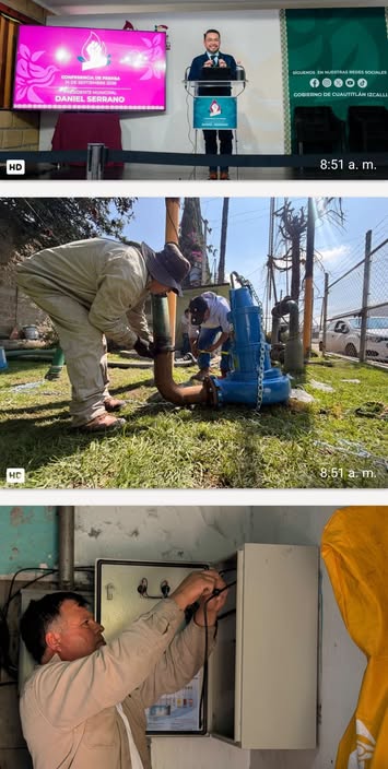Izcalli refuerza la prevención durante la temporada de lluvias: Concluye equipamiento del cárcamo Vista Hermosa
